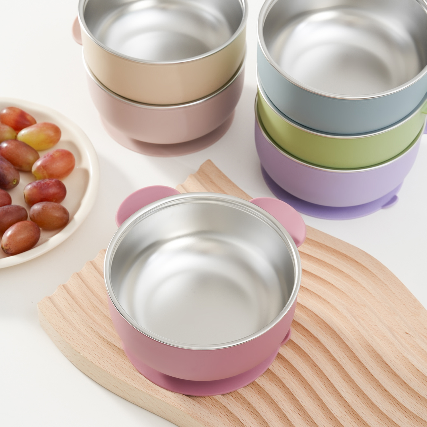 Baby Food Weaning - 1PC Removable Silicone Stainless Steel Baby
