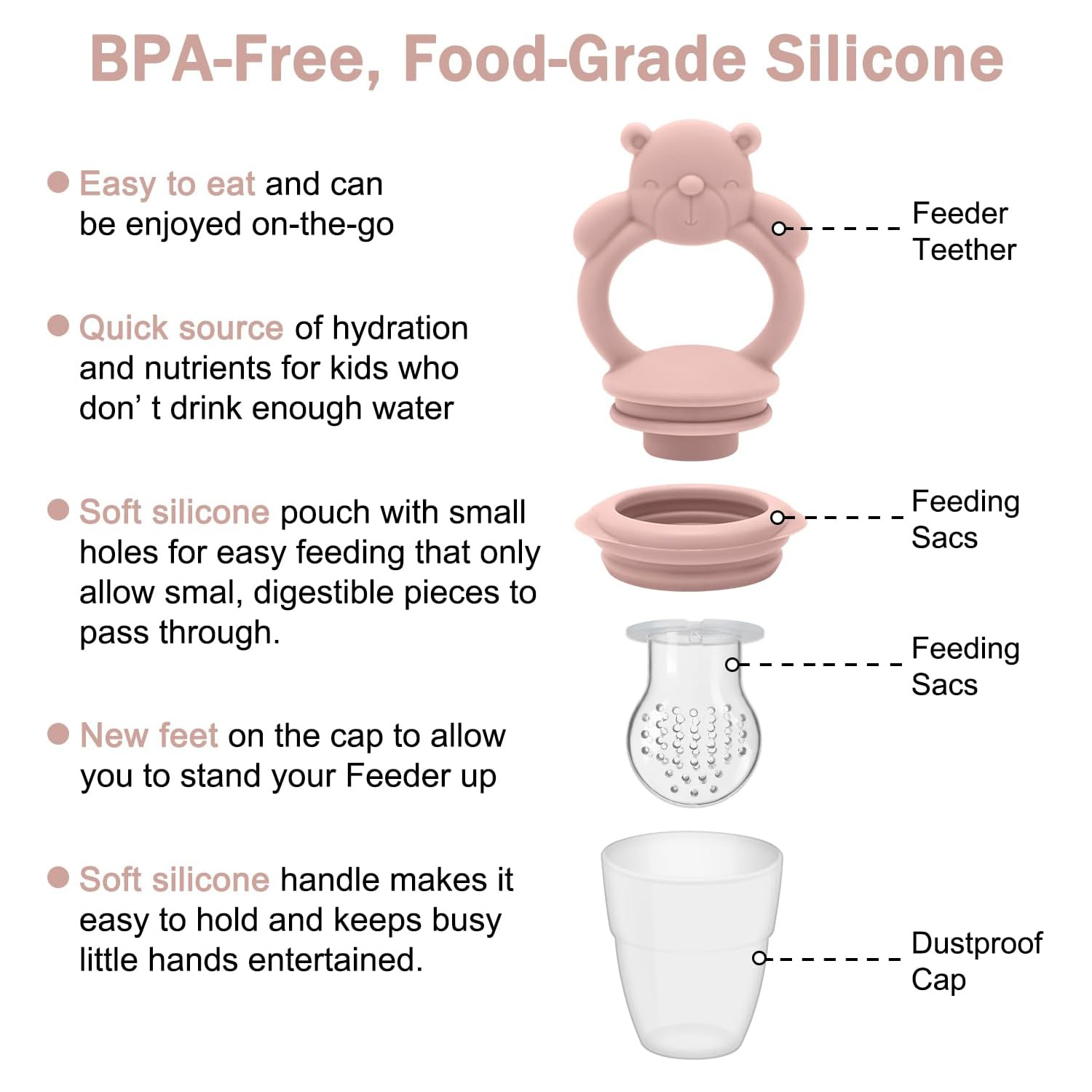 Baby Fruit & Food Feeder Pacif - Baby Food Kids 评论和价格