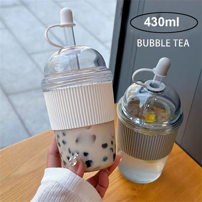 430ML Straw Cup With Lid Bubbl - Training Cup Straw 评论和价格