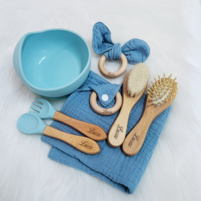 7PCS/Set Personalized Name Bab - Baby Food For 2 Year Old 评论和价格