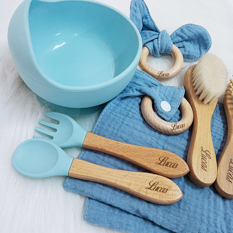 7PCS/Set Personalized Name Bab - Baby Food For 2 Year Old 评论和价格