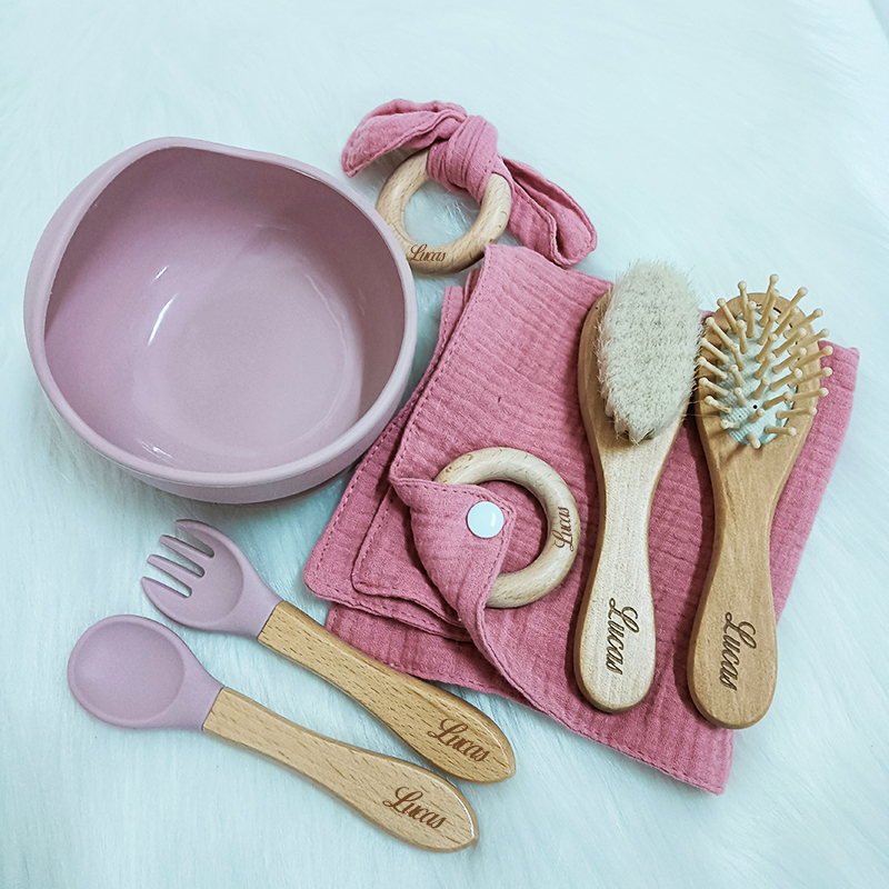7PCS/Set Personalized Name Bab - Baby Food For 2 Year Old 评论和价格