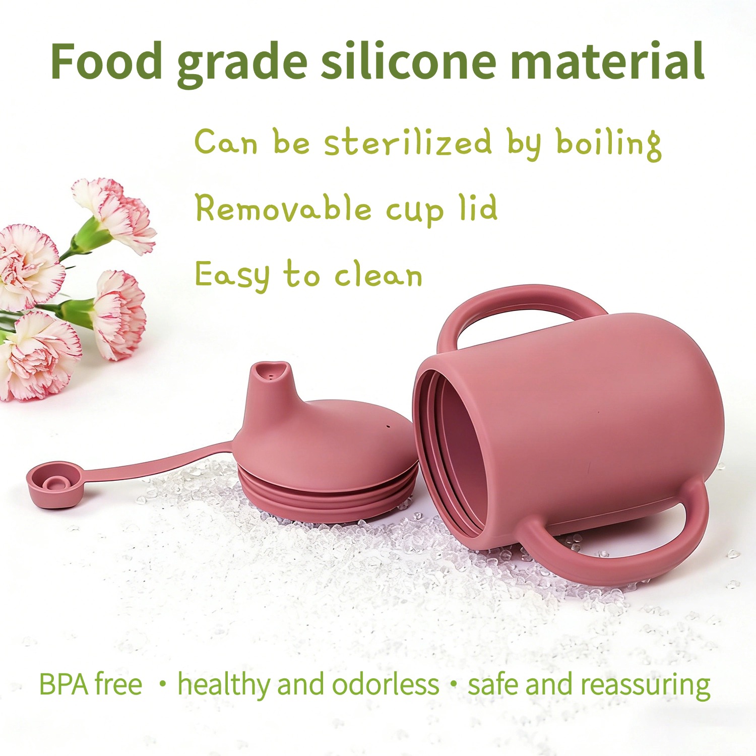 Silicone sippy cup food grade  - Baby Food Quality 评论和价格