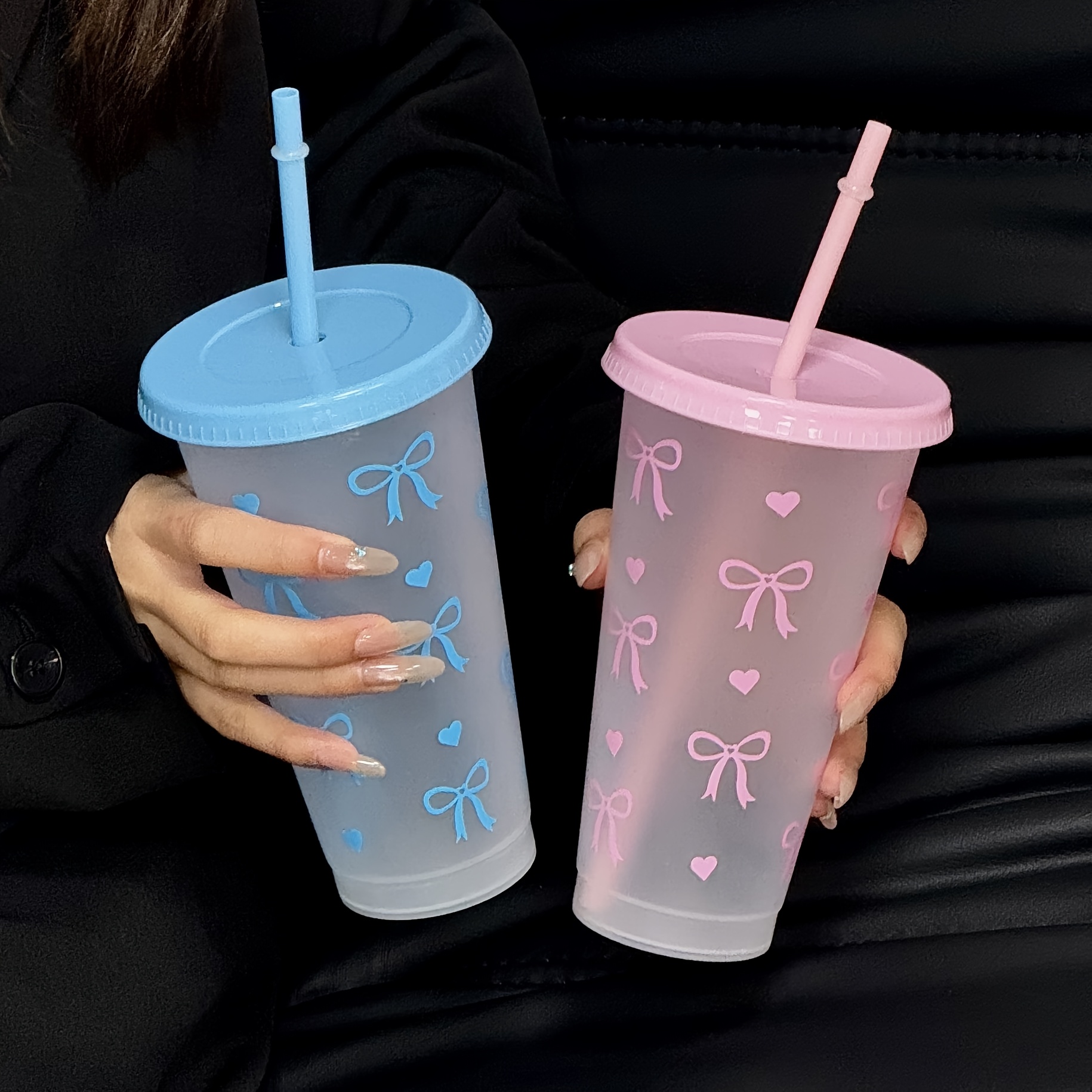 2/20pcs 24oz Reusable Party Cu - Training Cup Straw 评论和价格