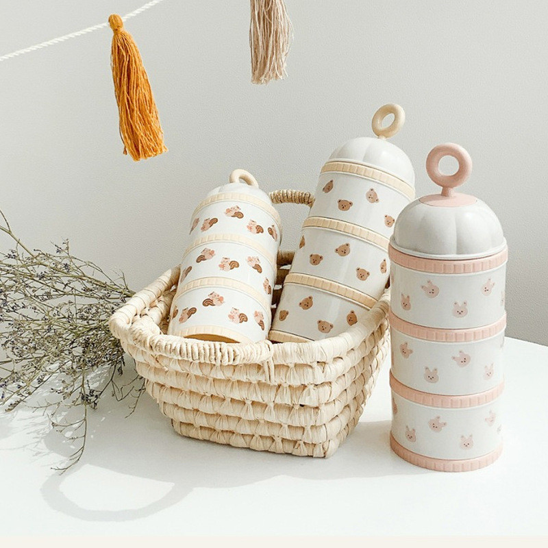 Cute Bear Milk Powder Box Baby - Baby Food Nestle 评论和价格