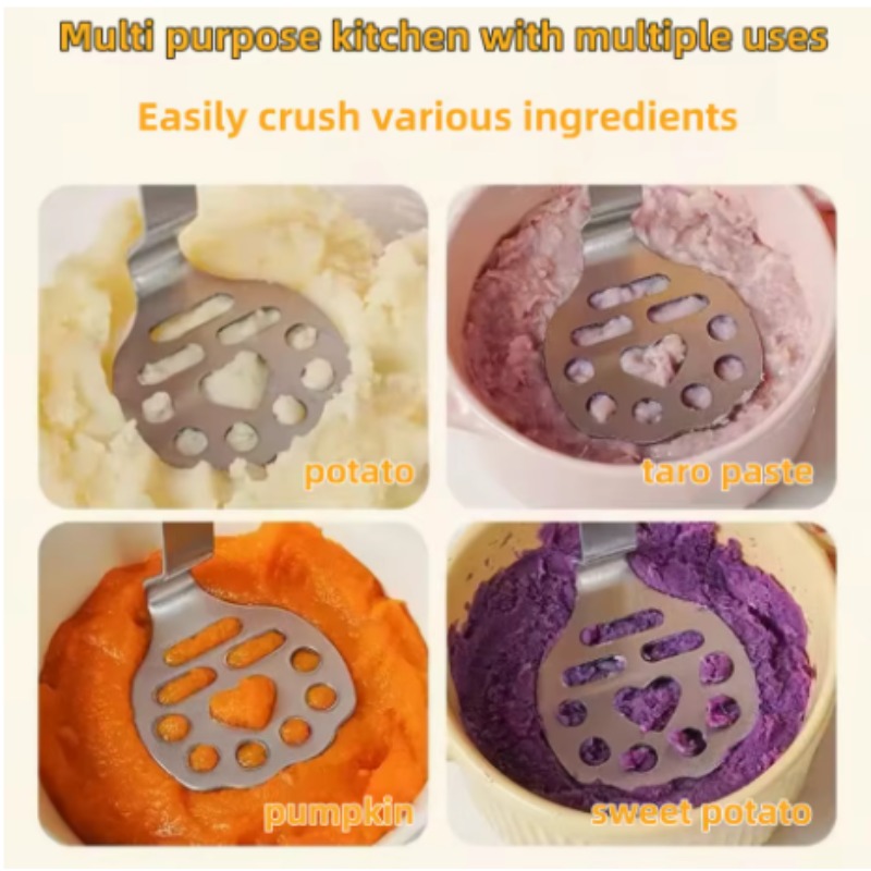 Vertical Stainless Steel Potat - Baby Food Masher 评论和价格