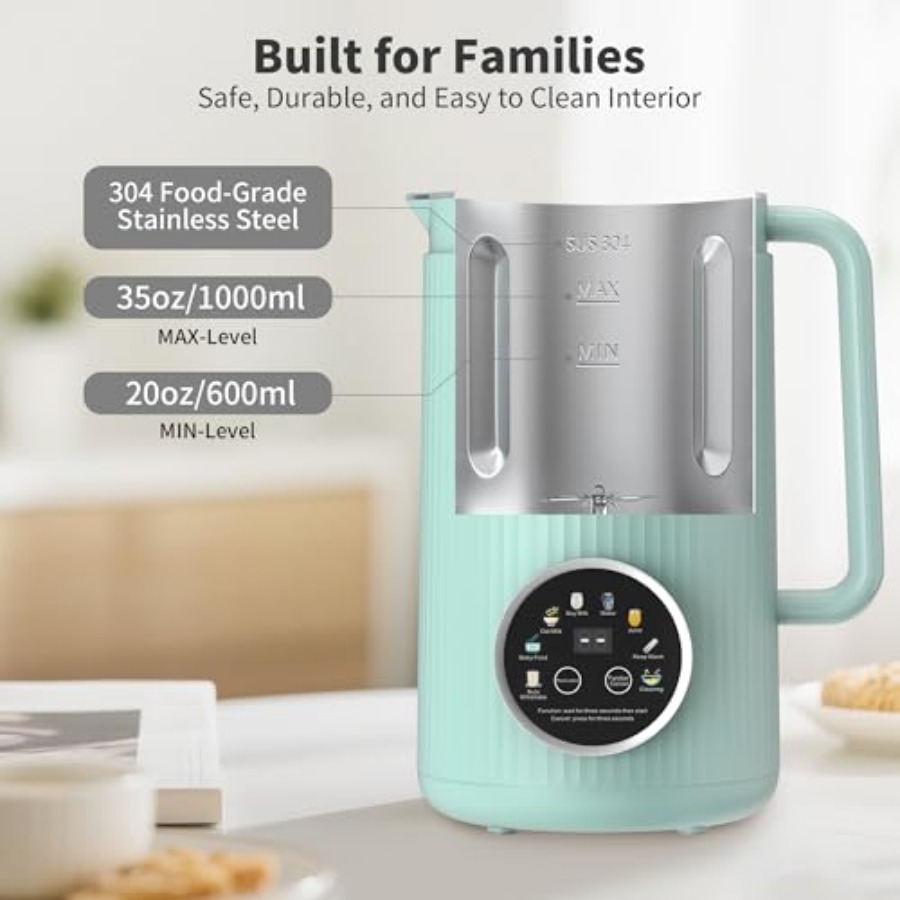 35oz Soy Milk Maker Machine: 8 - Baby Food Oats 评论和价格