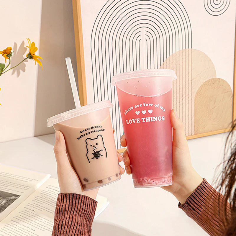 Water Bottle Coffee Juice Milk - Training Cup Straw 评论和价格