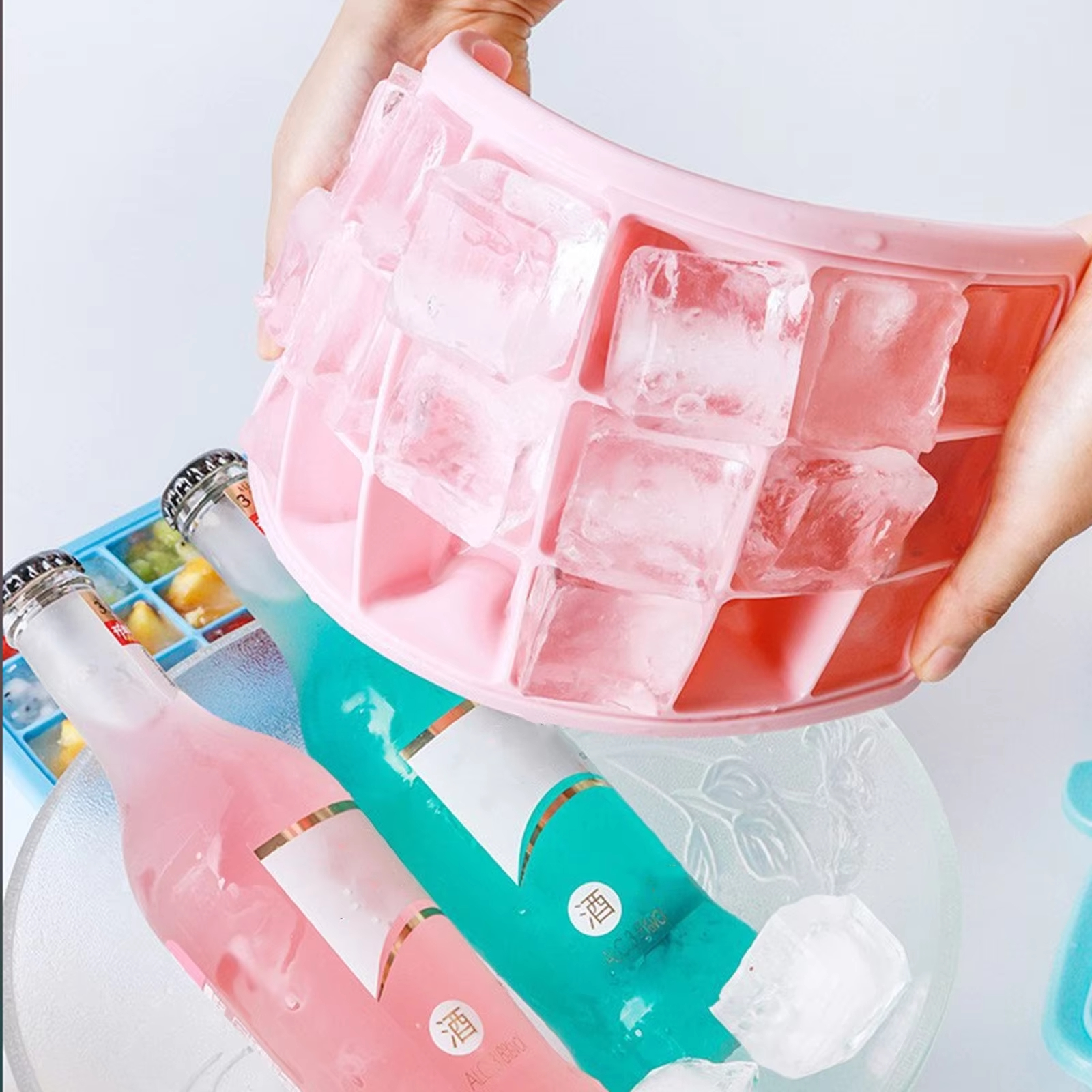 Silicone Ice Cubes Tray with L - Baby Food For 2 Year Old 评论和价格