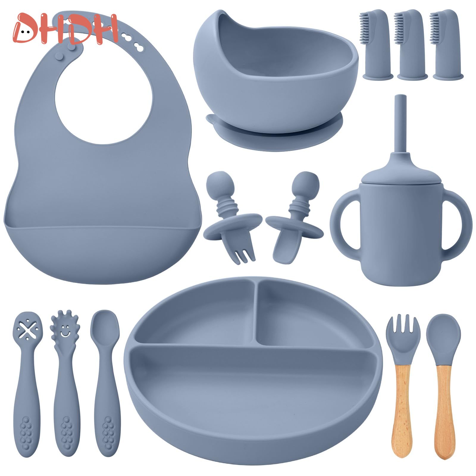 Silicone Baby Feeding Set Tabl - Baby Food Weaning 评论和价格