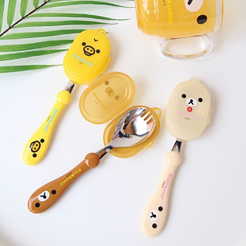 Rilakkuma Spoon Fork Integrate - Baby Food Kids 评论和价格