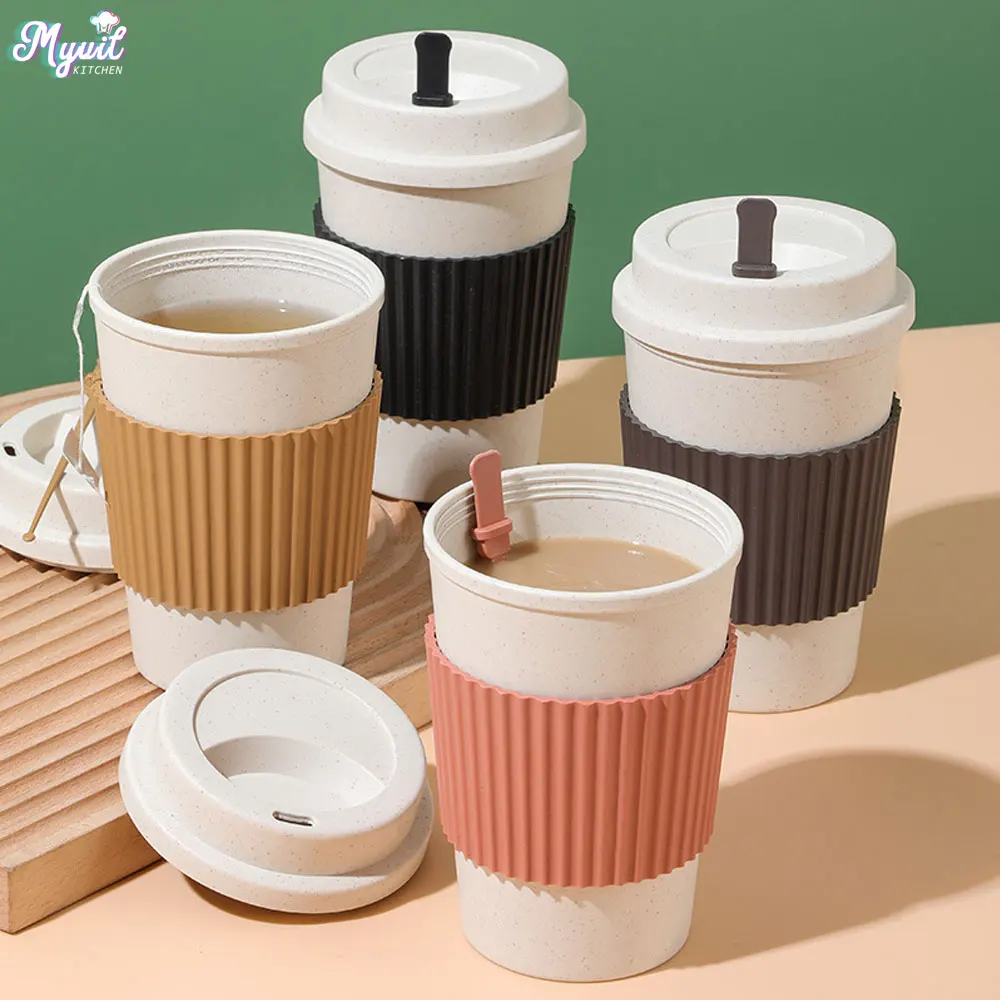 450ML Coffee Cups With Lids Wh - Training Cup Straw 评论和价格