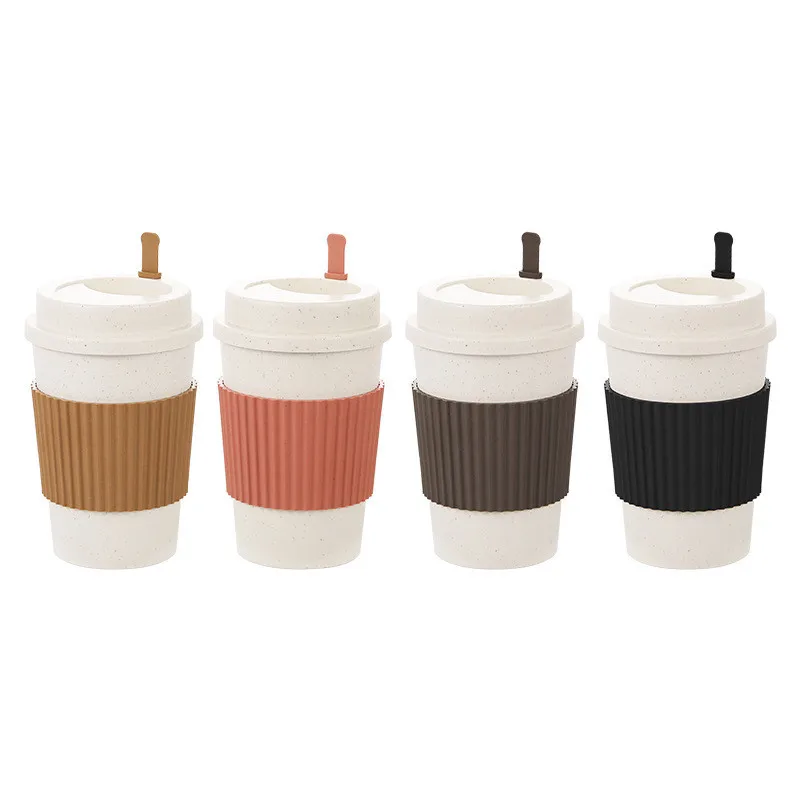 450ML Coffee Cups With Lids Wh - Training Cup Straw 评论和价格