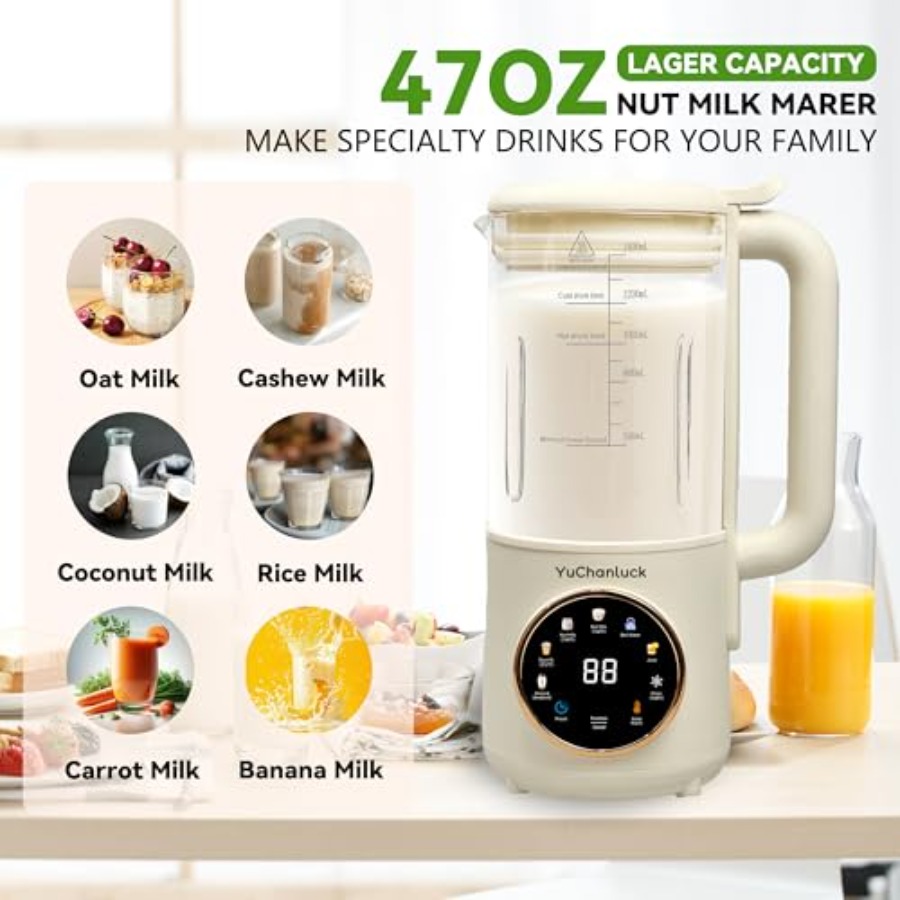 Nut Milk Maker 47oz for Homema - Baby Food Oats 评论和价格