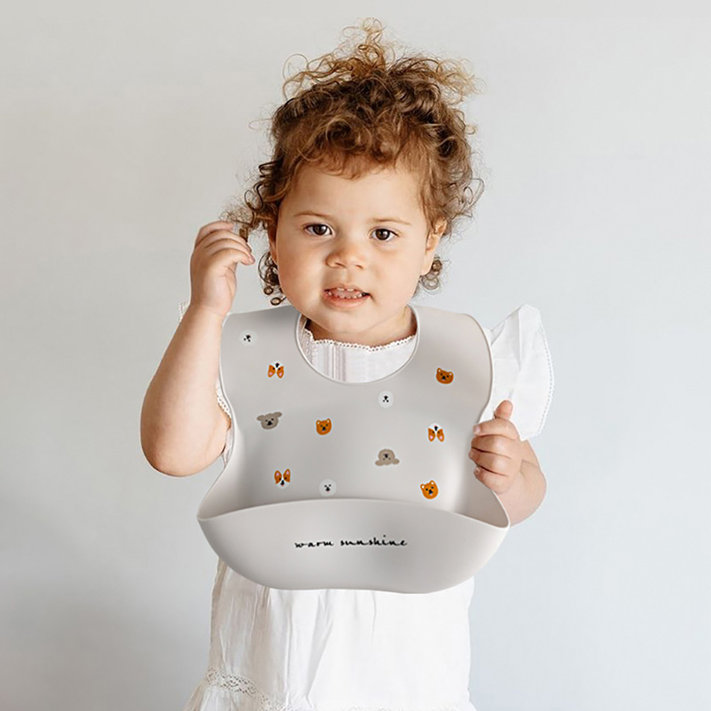 Baby Bib Waterproof Soft Silic - Baby Food Weaning 评论和价格