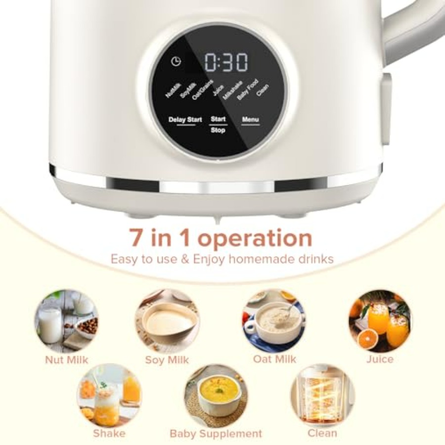 N7 Nut Milk Maker 50oz 1.5L Au - Baby Food Oats 评论和价格