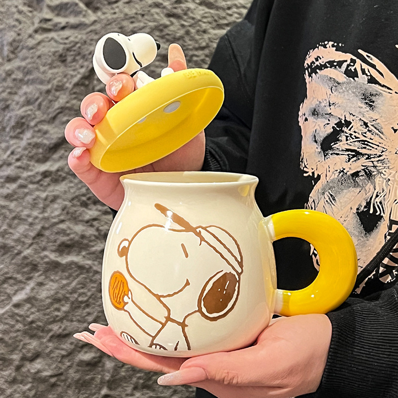 2026 New Kawaii Snoopy Ceramic - Training Cup Straw 评论和价格