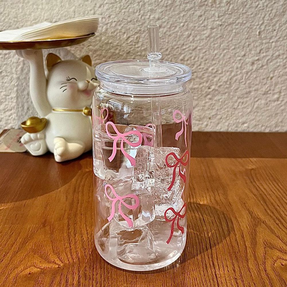 1Pcs Creative Pink Bow Plastic - Training Cup Straw 评论和价格