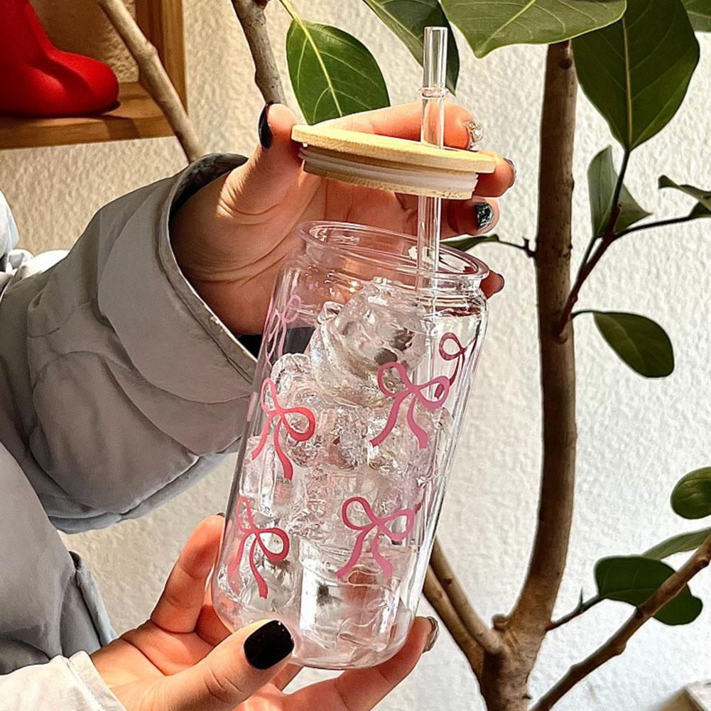 1Pcs Creative Pink Bow Plastic - Training Cup Straw 评论和价格